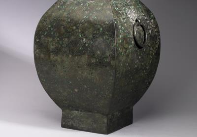 图片[2]-Fang wine vessel with rope pattern and malachite inlay, Warring States period (475-221 BCE)-China Archive